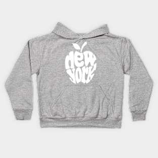 Big Apple New York, white Kids Hoodie